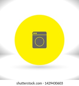 Vector icon Washer 10 EPS . Lorem Ipsum Illustration design