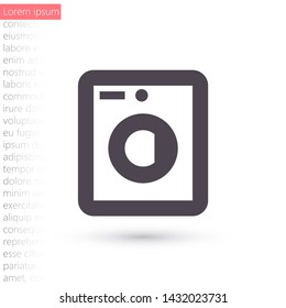 Vector icon Washer 10 EPS . Lorem Ipsum Illustration design
