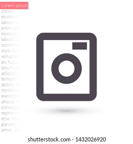 Vector icon Washer 10 EPS . Lorem Ipsum Illustration design