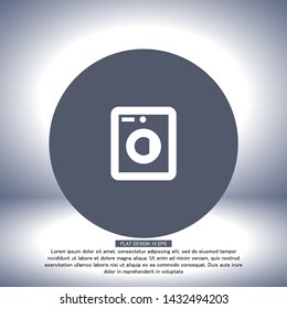 Vector icon Washer 10 EPS . Lorem Ipsum Illustration design