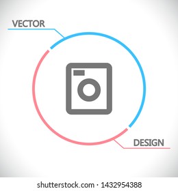 Vector icon Washer 10 EPS . Lorem Ipsum Illustration design