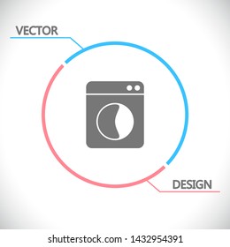 Vector icon Washer 10 EPS . Lorem Ipsum Illustration design
