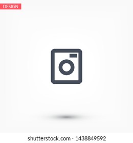 Vector icon Washer 10 EPS . Lorem Ipsum Illustration design