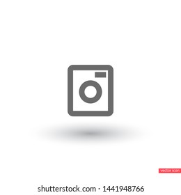 Vector icon Washer 10 EPS . Lorem Ipsum Illustration design