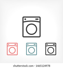 Vector icon Washer 10 EPS . Lorem Ipsum Illustration design