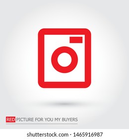 Vector icon Washer 10 EPS . Lorem Ipsum Illustration design