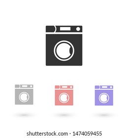 Vector icon Washer 10 EPS . Lorem Ipsum Illustration design