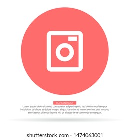 Vector icon Washer 10 EPS . Lorem Ipsum Illustration design
