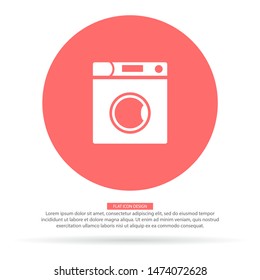 Vector icon Washer 10 EPS . Lorem Ipsum Illustration design