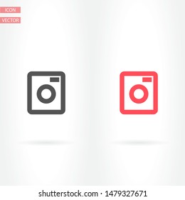 Vector icon Washer 10 EPS . Lorem Ipsum Illustration design