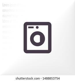 Vector icon Washer 10 EPS . Lorem Ipsum Illustration design