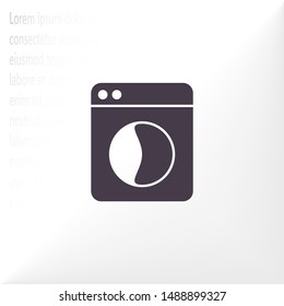 Vector icon Washer 10 EPS . Lorem Ipsum Illustration design