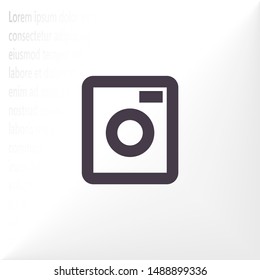 Vector icon Washer 10 EPS . Lorem Ipsum Illustration design