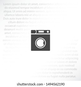 Vector icon Washer 10 EPS . Lorem Ipsum Illustration design