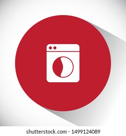 Vector icon Washer 10 EPS . Lorem Ipsum Illustration design