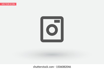 Vector icon Washer 10 EPS . Lorem Ipsum Illustration design