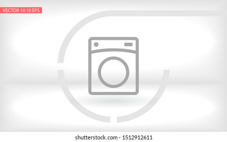 Vector icon Washer 10 EPS . Lorem Ipsum Illustration design