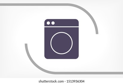 Vector icon Washer 10 EPS . Lorem Ipsum Illustration design