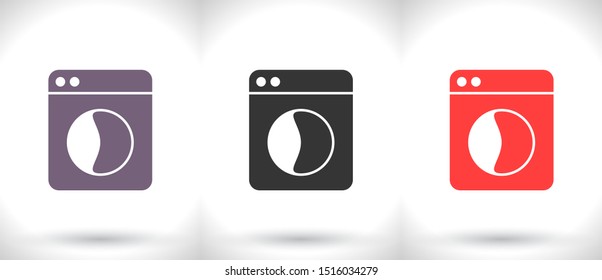 Vector icon Washer 10 EPS . Lorem Ipsum Illustration design