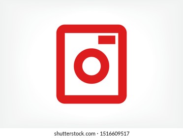 Vector icon Washer 10 EPS . Lorem Ipsum Illustration design