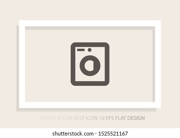 Vector icon Washer 10 EPS . Lorem Ipsum Illustration design