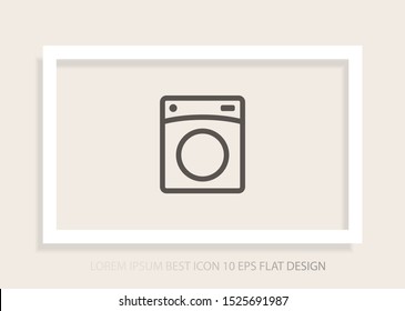 Vector icon Washer 10 EPS . Lorem Ipsum Illustration design