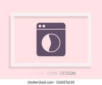 Vector icon Washer 10 EPS . Lorem Ipsum Illustration design