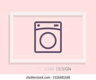 Vector icon Washer 10 EPS . Lorem Ipsum Illustration design