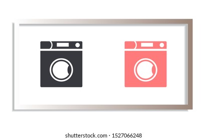 Vector icon Washer 10 EPS . Lorem Ipsum Illustration design