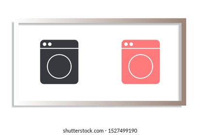 Vector icon Washer 10 EPS . Lorem Ipsum Illustration design