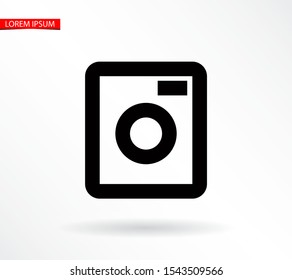 Vector icon Washer 10 EPS . Lorem Ipsum Illustration design