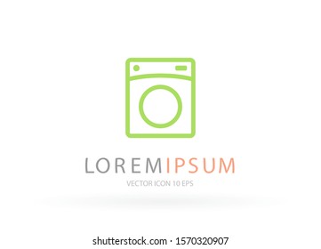 Vector icon Washer 10 EPS . Lorem Ipsum Illustration design