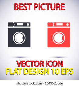 Vector icon Washer 10 EPS . Lorem Ipsum Illustration design
