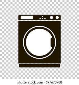 Vector icon of a washing machine. Home Appliances