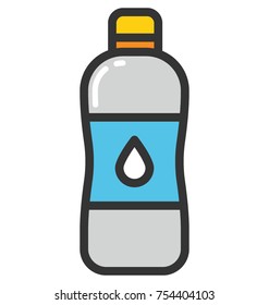 Vector icon of a water bottle