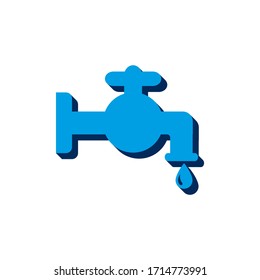 Vector Icon Water Faucet
Isometric. 3d  Sign Isolated On White Background.