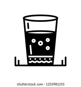 Vector icon for water glass