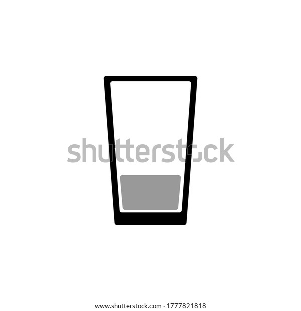 Vector Icon Water Glass Flat Water Stock Vector (royalty Free 