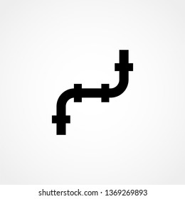 Vector icon of water pipe connector vector