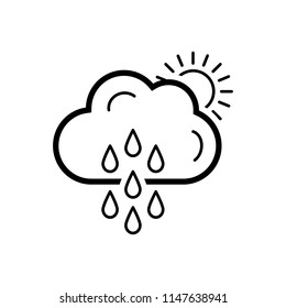 Vector icon for weather