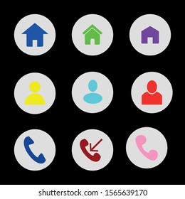 Vector icon of the web. Collection of simple icon sets
