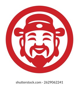 vector icon welcome chinese new year fire horse