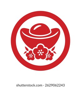 vector icon welcome chinese new year fire horse