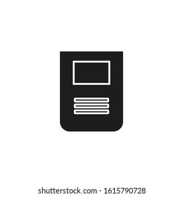 vector icon of welder mask, with simple shapes