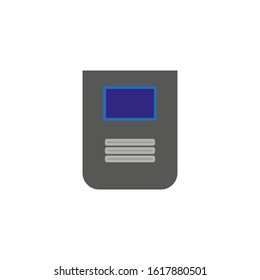 vector icon of welder mask, with simple shapes