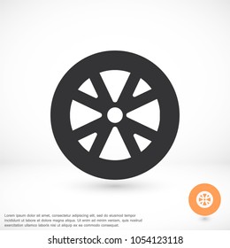 Vector icon wheel 10 EPS
