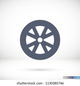 Vector icon wheel 10 EPS