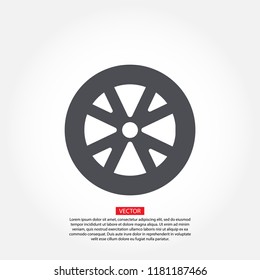 Vector icon wheel 10 EPS