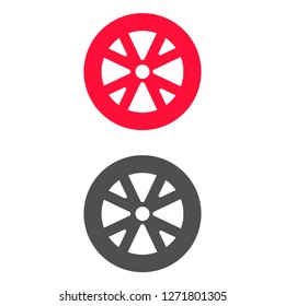 Vector icon wheel 10 EPS