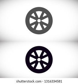 Vector icon wheel 10 EPS